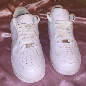 White Nike Air Force one sneakers